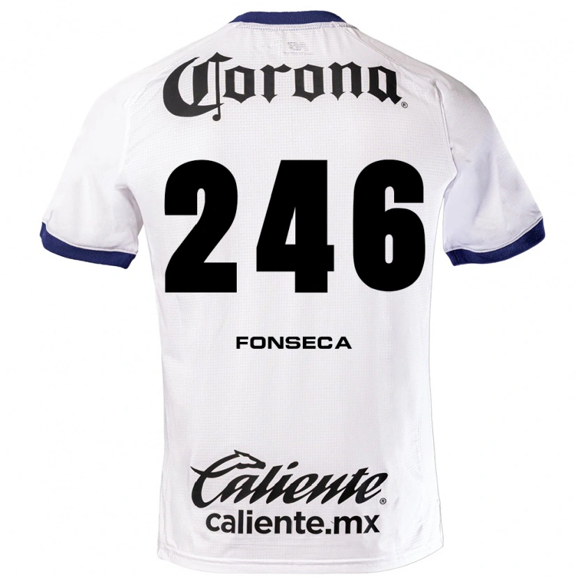 Danxen Dames Fernando Fonseca #246 Wit Blauw Zwart Uitshirt Uittenue 2026/27 T-Shirt