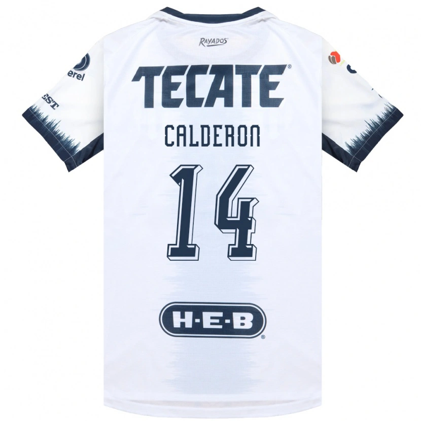 Danxen Dames Alejandra Calderon #14 Wit Inktblauw Rood Uitshirt Uittenue 2026/27 T-Shirt