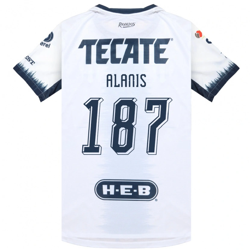 Danxen Dames Brian Alanís #187 Wit Inktblauw Rood Uitshirt Uittenue 2026/27 T-Shirt
