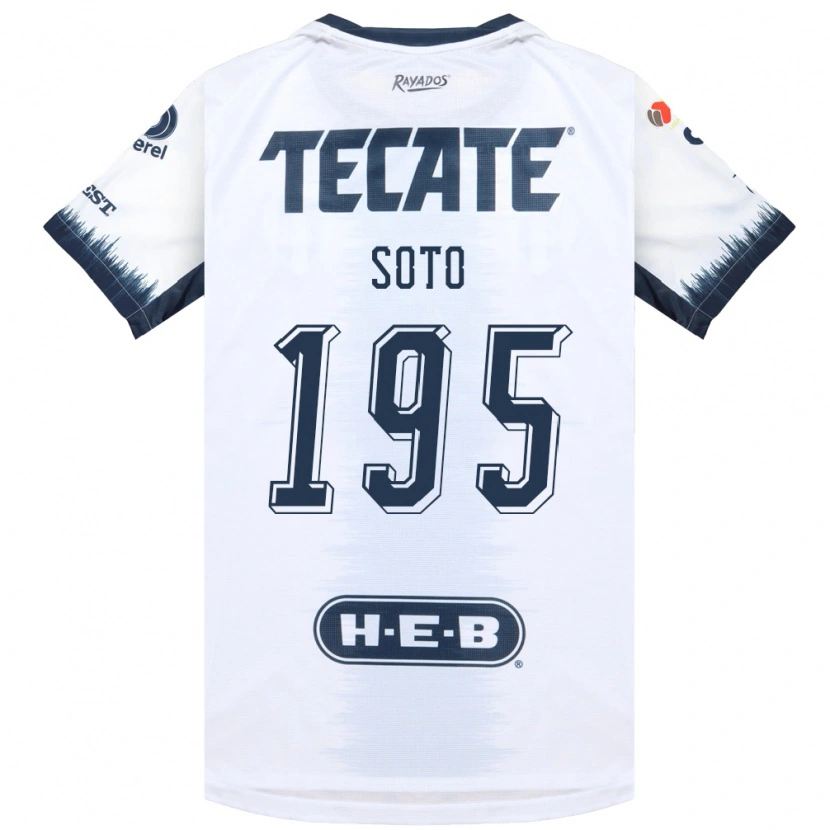 Danxen Dames Óscar Soto #195 Wit Inktblauw Rood Uitshirt Uittenue 2026/27 T-Shirt