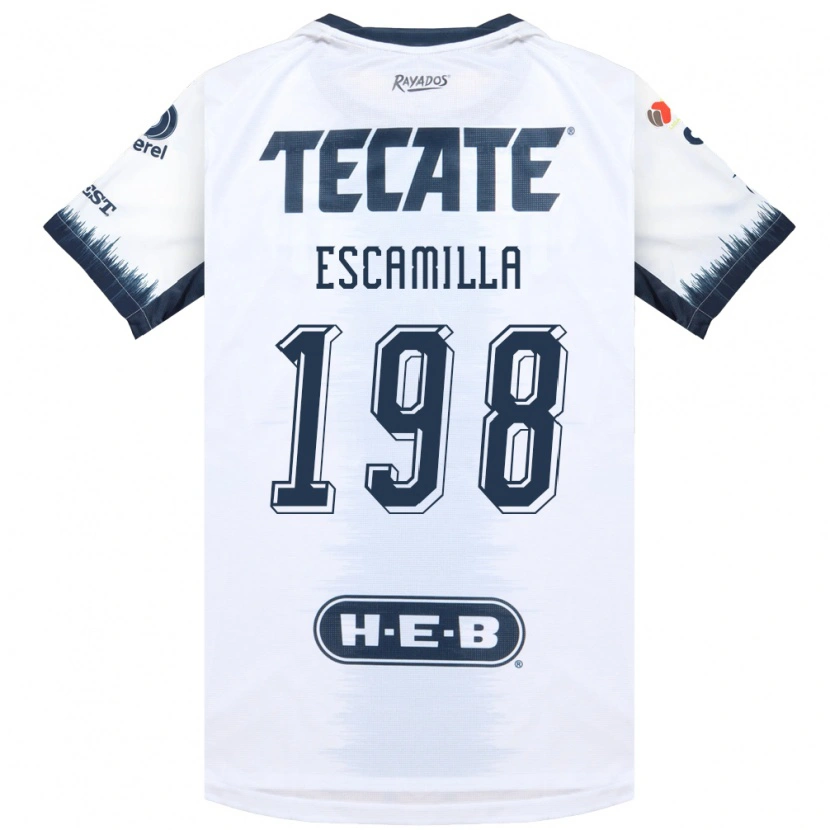 Danxen Dames Diego Escamilla #198 Wit Inktblauw Rood Uitshirt Uittenue 2026/27 T-Shirt