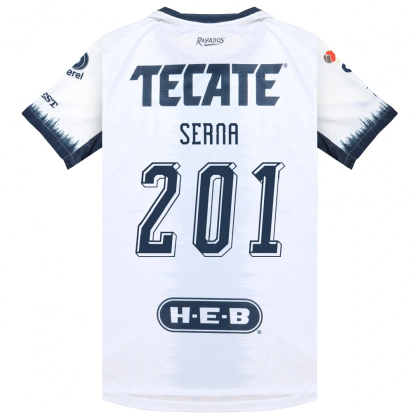 Danxen Dames Javier Serna #201 Wit Inktblauw Rood Uitshirt Uittenue 2026/27 T-Shirt