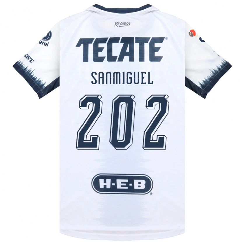 Danxen Dames Carlos Sanmiguel #202 Wit Inktblauw Rood Uitshirt Uittenue 2026/27 T-Shirt