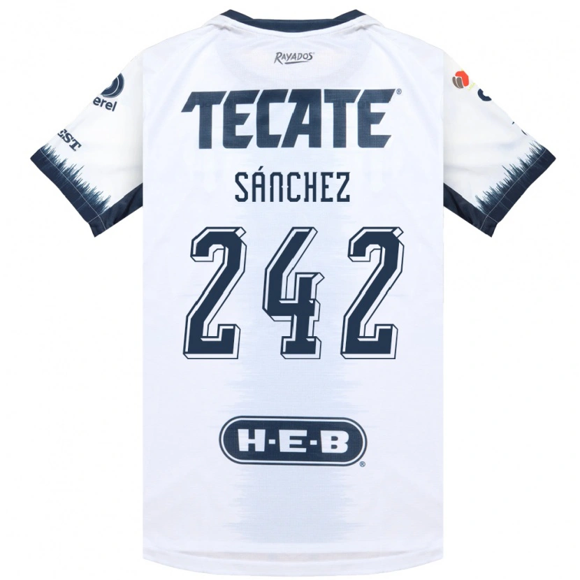 Danxen Dames Jorge Sánchez #242 Wit Inktblauw Rood Uitshirt Uittenue 2026/27 T-Shirt