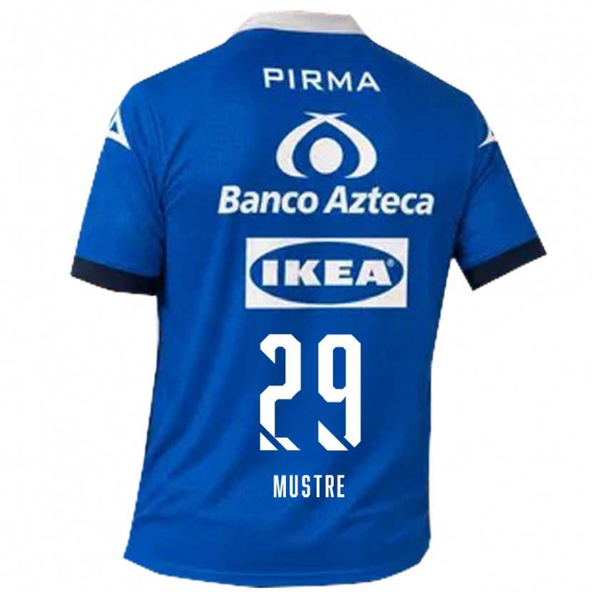 Danxen Dames Eduardo Mustre #29 Blauw Wit Uitshirt Uittenue 2026/27 T-Shirt