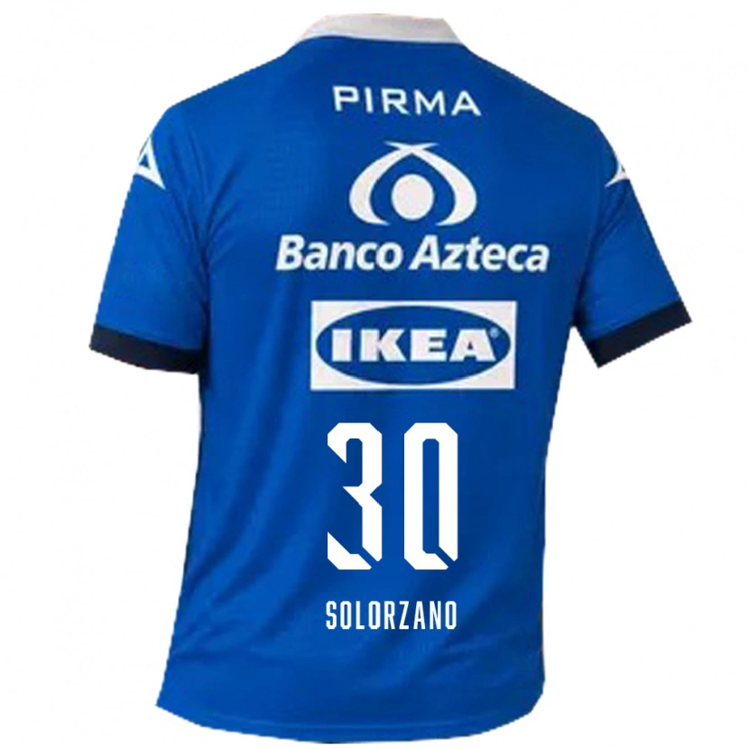 Danxen Dames Aisha Solórzano #30 Blauw Wit Uitshirt Uittenue 2026/27 T-Shirt