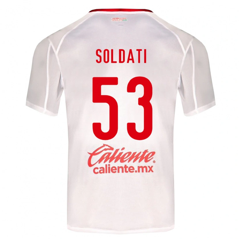 Danxen Dames Carlo Soldati #53 Wit Groen Rood Uitshirt Uittenue 2026/27 T-Shirt