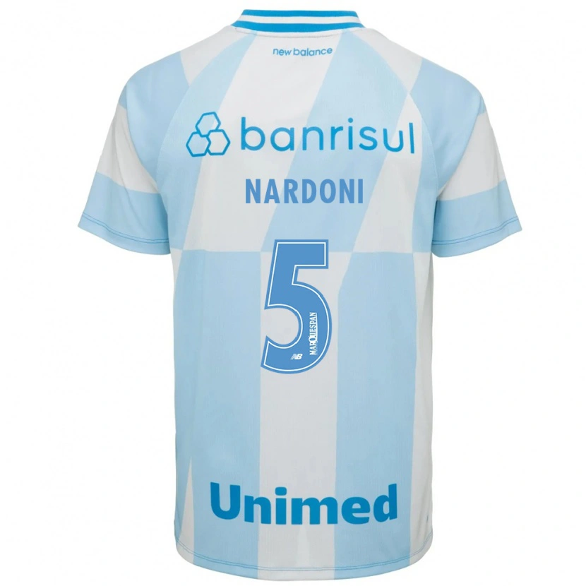 Danxen Dames Juan Nardoni #5 Lichtblauw Wit Uitshirt Uittenue 2026/27 T-Shirt
