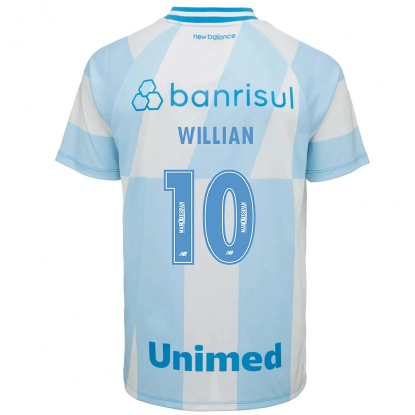 Danxen Dames Willian Borges Da Silva #10 Lichtblauw Wit Uitshirt Uittenue 2026/27 T-Shirt