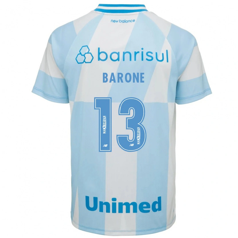 Danxen Dames Thiago Barone #13 Lichtblauw Wit Uitshirt Uittenue 2026/27 T-Shirt