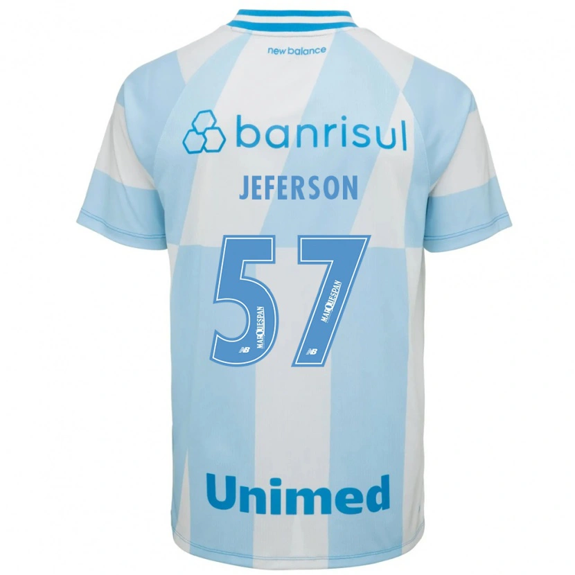 Danxen Dames Jeferson Borges Dos Santos #57 Lichtblauw Wit Uitshirt Uittenue 2026/27 T-Shirt
