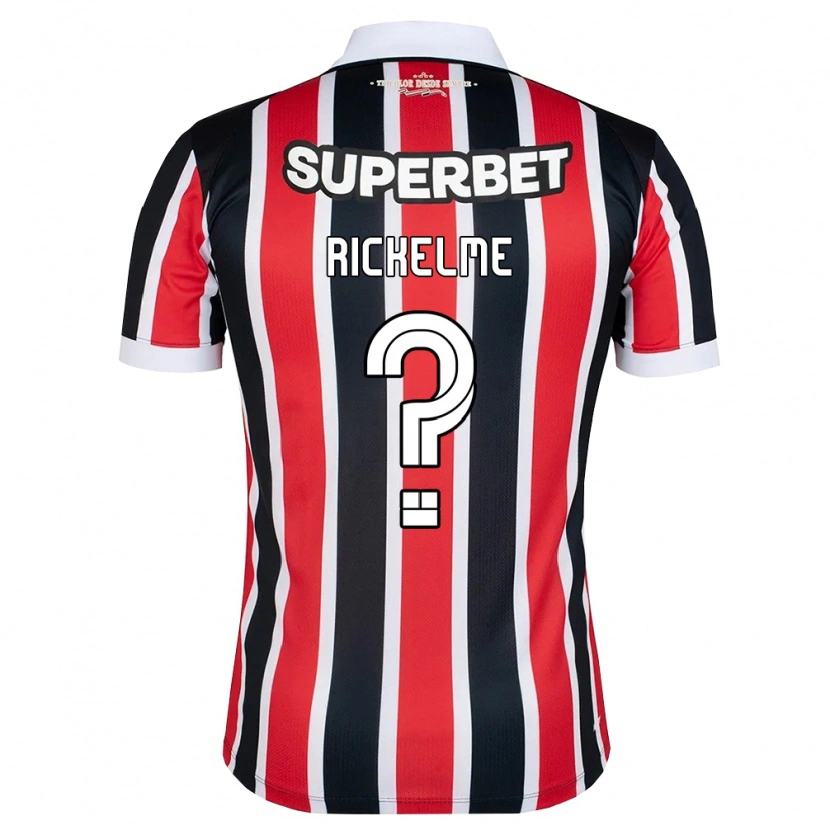 Danxen Dames Marques Rickelme #0 Rood Wit Zwart Uitshirt Uittenue 2026/27 T-Shirt