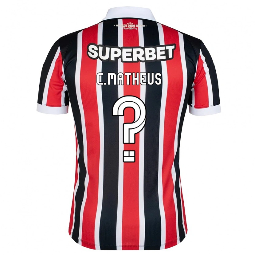 Danxen Dames Caio Matheus #0 Rood Wit Zwart Uitshirt Uittenue 2026/27 T-Shirt