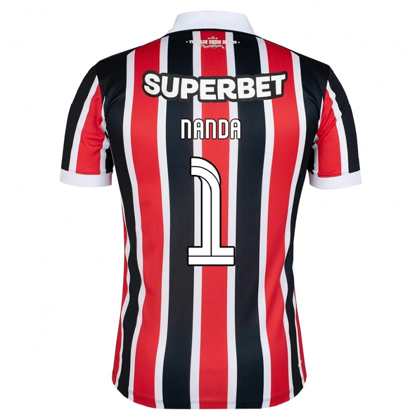 Danxen Dames Nanda #1 Rood Wit Zwart Uitshirt Uittenue 2026/27 T-Shirt