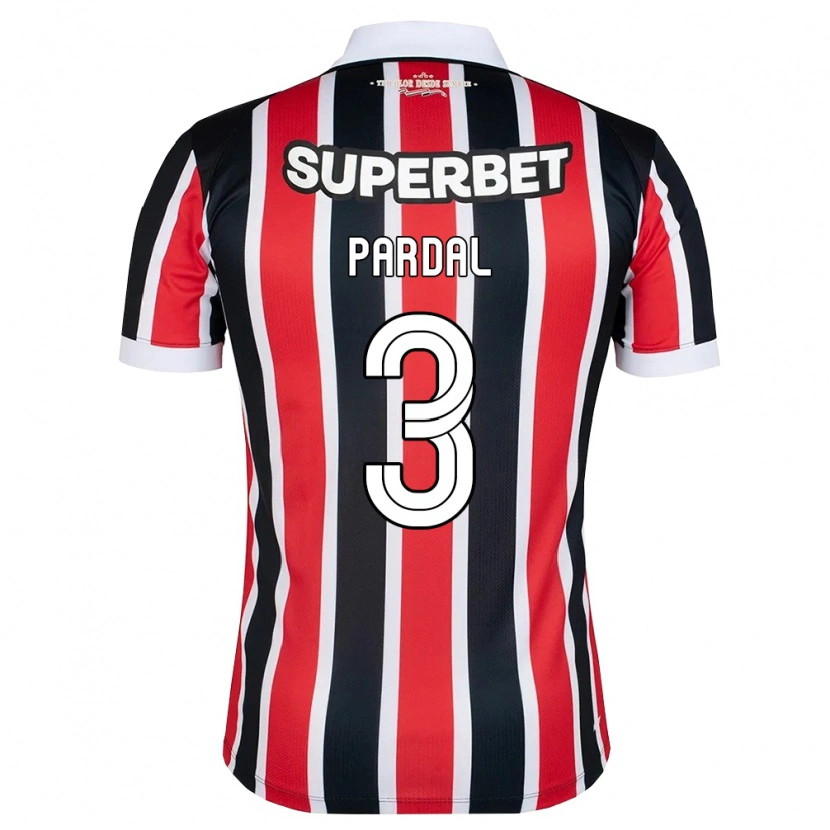 Danxen Dames Pardal #3 Rood Wit Zwart Uitshirt Uittenue 2026/27 T-Shirt