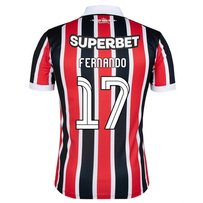 Danxen Dames Luiz Fernando #17 Rood Wit Zwart Uitshirt Uittenue 2026/27 T-Shirt