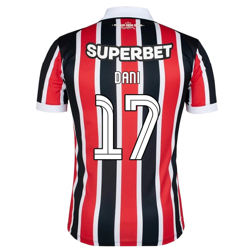 Danxen Dames Dani #17 Rood Wit Zwart Uitshirt Uittenue 2026/27 T-Shirt