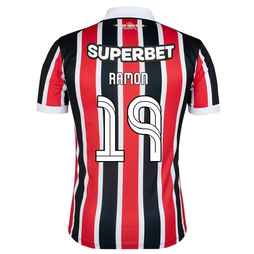 Danxen Dames Lucas Ramon #19 Rood Wit Zwart Uitshirt Uittenue 2026/27 T-Shirt