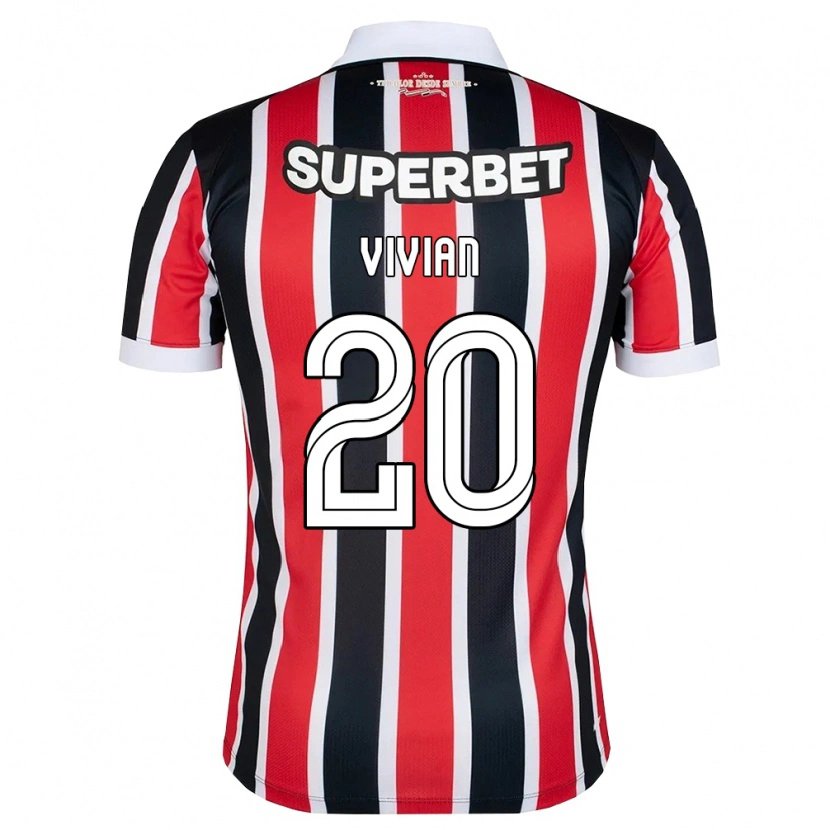 Danxen Dames Vivian #20 Rood Wit Zwart Uitshirt Uittenue 2026/27 T-Shirt