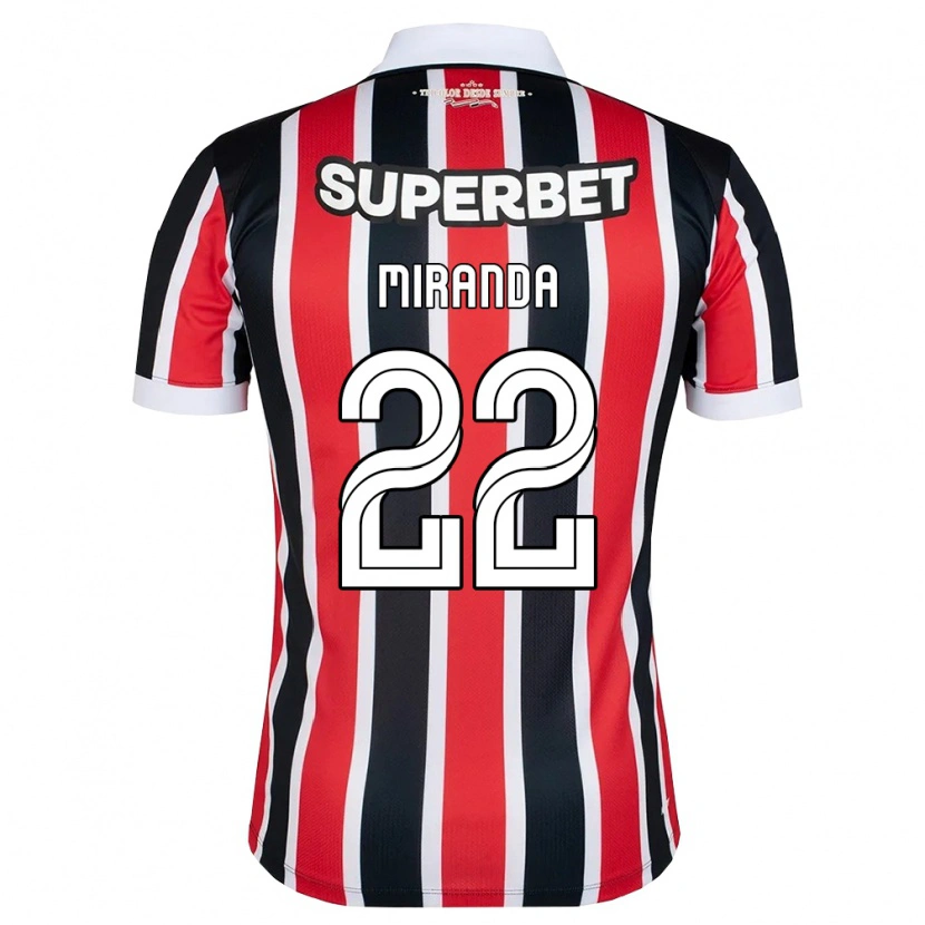 Danxen Dames Miranda #22 Rood Wit Zwart Uitshirt Uittenue 2026/27 T-Shirt
