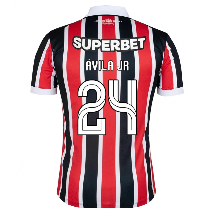 Danxen Dames Marvin Ávila Jr #24 Rood Wit Zwart Uitshirt Uittenue 2026/27 T-Shirt