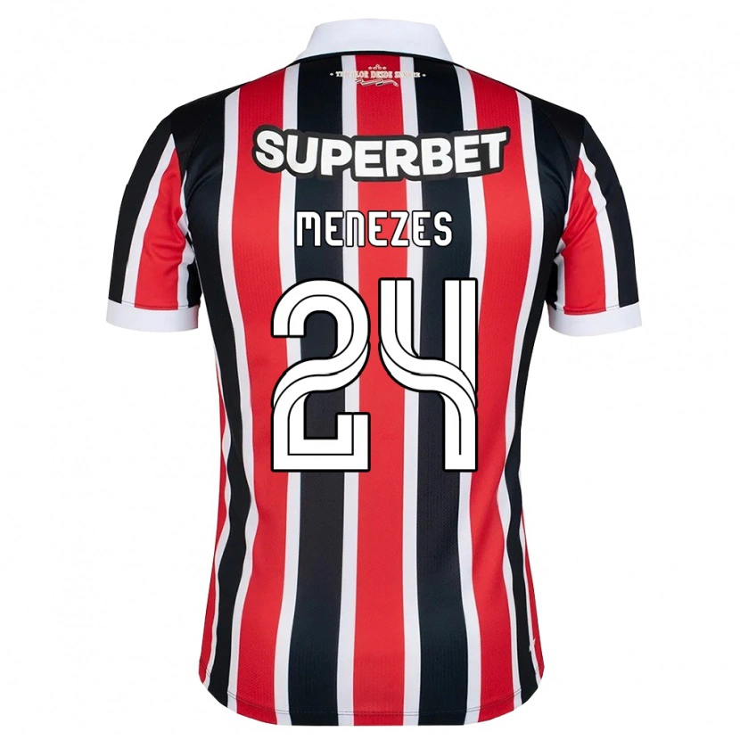 Danxen Dames Matheus Menezes #24 Rood Wit Zwart Uitshirt Uittenue 2026/27 T-Shirt