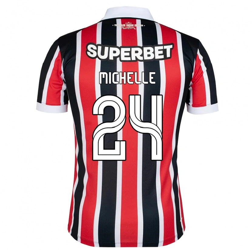 Danxen Dames Michelle #24 Rood Wit Zwart Uitshirt Uittenue 2026/27 T-Shirt