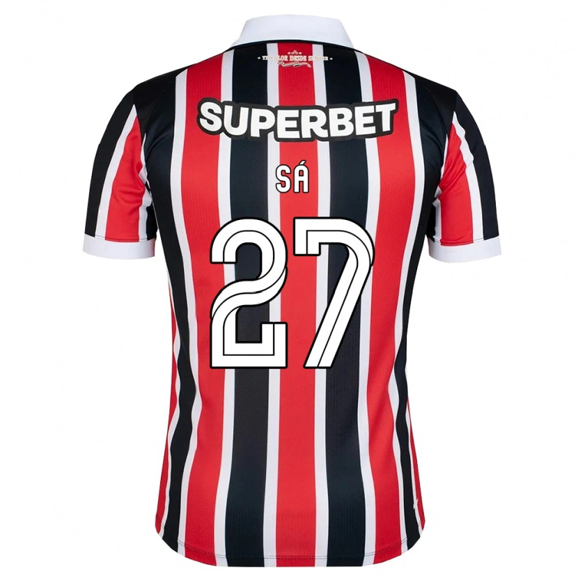 Danxen Dames Victor Sá #27 Rood Wit Zwart Uitshirt Uittenue 2026/27 T-Shirt