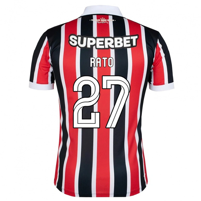 Danxen Dames Wellington Rato #27 Rood Wit Zwart Uitshirt Uittenue 2026/27 T-Shirt