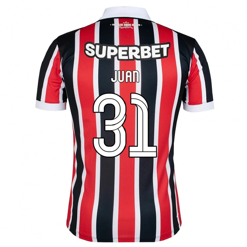 Danxen Dames Juan #31 Rood Wit Zwart Uitshirt Uittenue 2026/27 T-Shirt