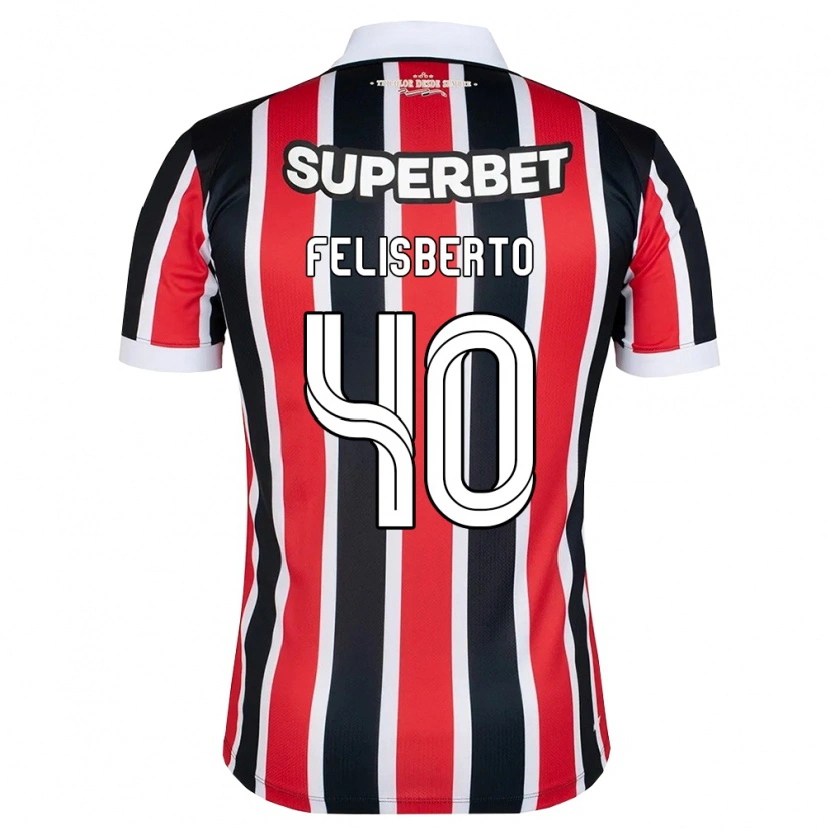 Danxen Dames Igor Felisberto #40 Rood Wit Zwart Uitshirt Uittenue 2026/27 T-Shirt