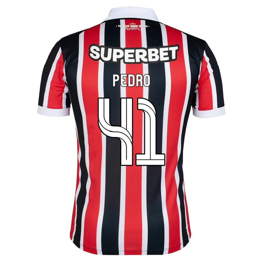 Danxen Dames João Pedro #41 Rood Wit Zwart Uitshirt Uittenue 2026/27 T-Shirt