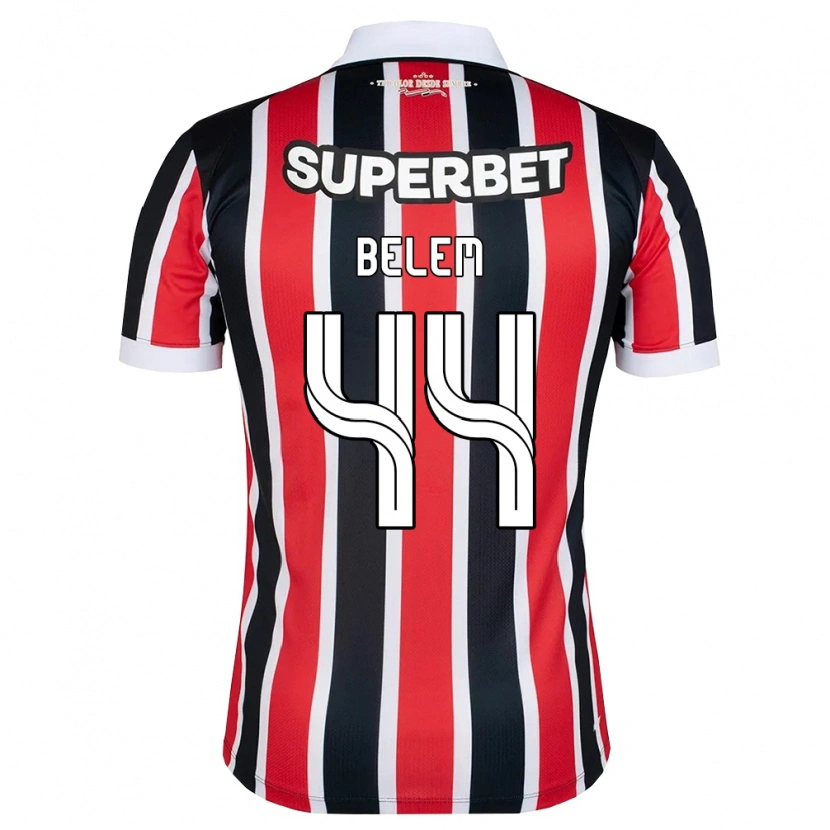Danxen Dames Matheus Belém #44 Rood Wit Zwart Uitshirt Uittenue 2026/27 T-Shirt