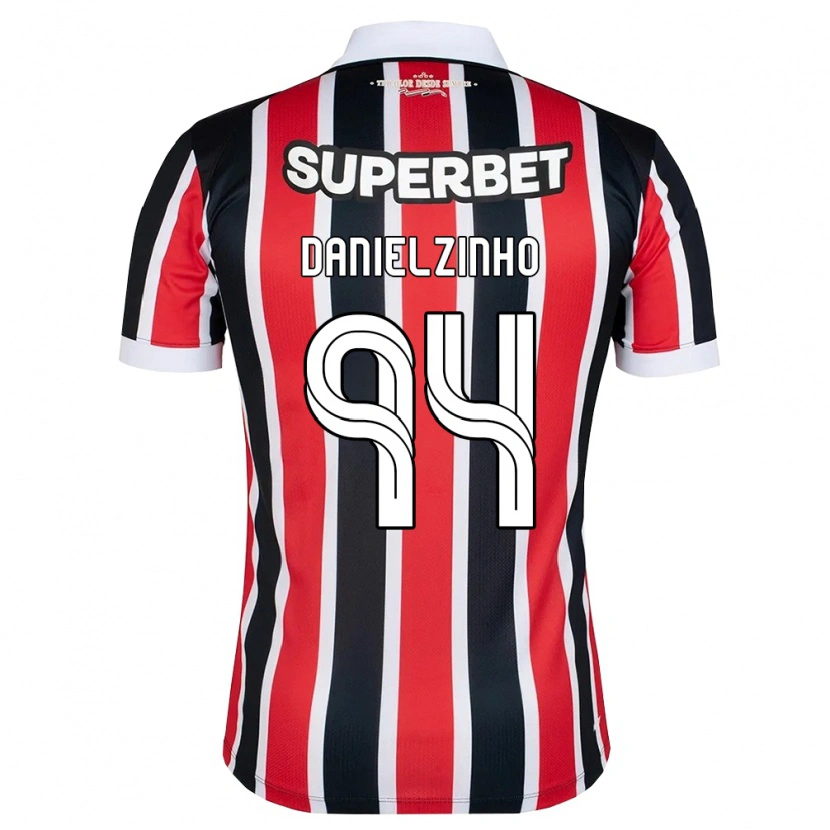 Danxen Dames Danielzinho #94 Rood Wit Zwart Uitshirt Uittenue 2026/27 T-Shirt