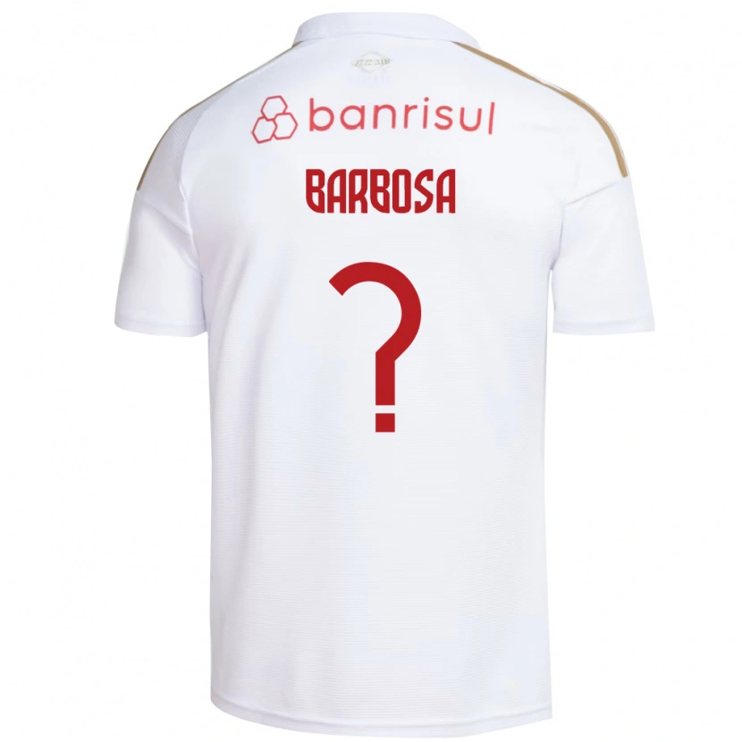 Danxen Dames Tiago Barbosa #0 Wit Rood Uitshirt Uittenue 2026/27 T-Shirt