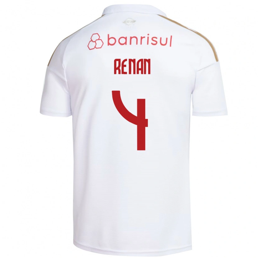 Danxen Dames Robert Renan #4 Wit Rood Uitshirt Uittenue 2026/27 T-Shirt