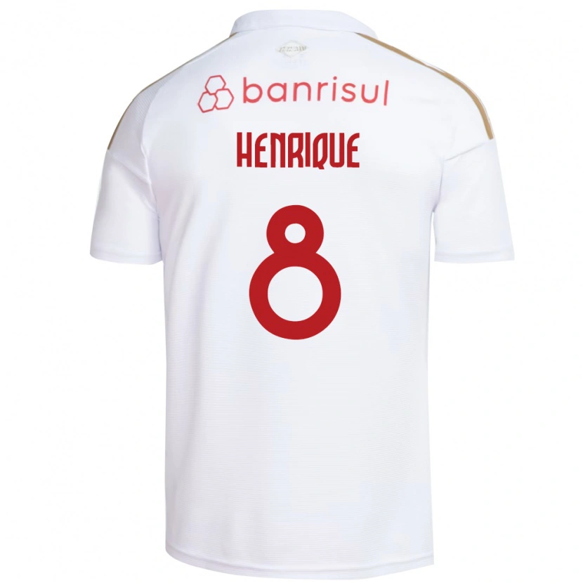 Danxen Dames Bruno Henrique #8 Wit Rood Uitshirt Uittenue 2026/27 T-Shirt
