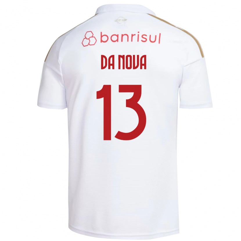 Danxen Dames Érick Da Nova #13 Wit Rood Uitshirt Uittenue 2026/27 T-Shirt