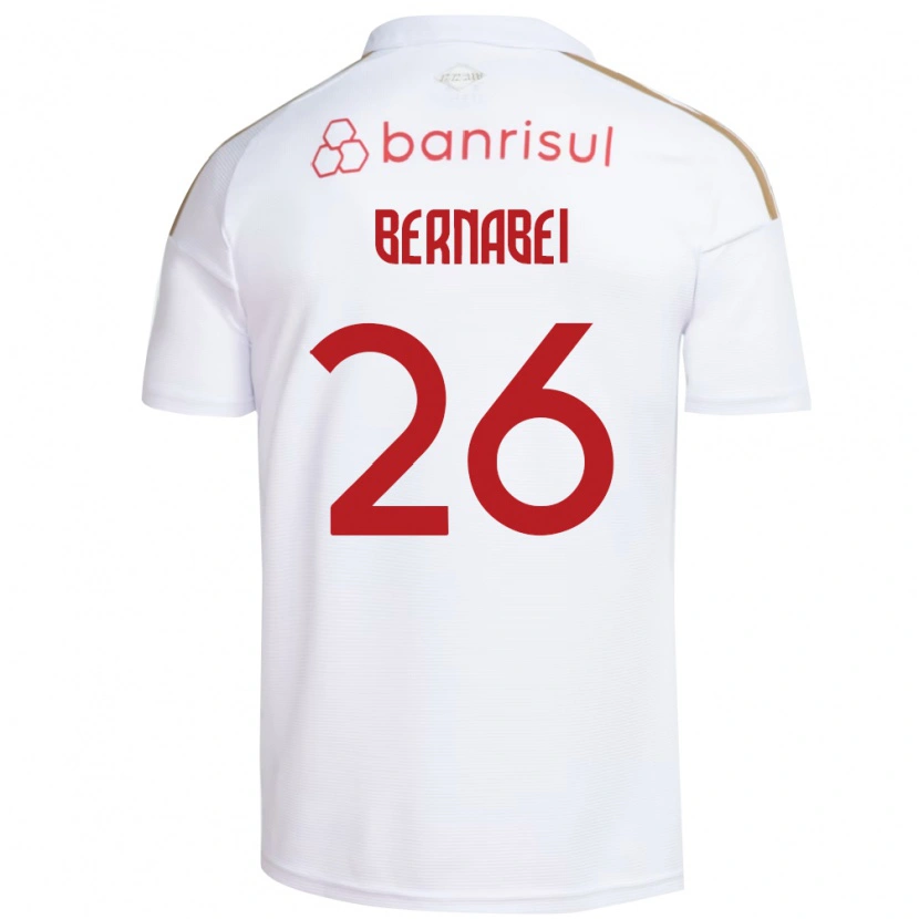 Danxen Dames Alexandro Bernabei #26 Wit Rood Uitshirt Uittenue 2026/27 T-Shirt