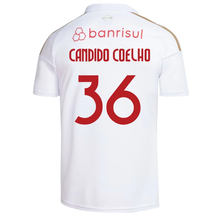 Danxen Dames Richard Candido Coelho #36 Wit Rood Uitshirt Uittenue 2026/27 T-Shirt