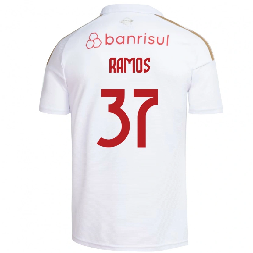 Danxen Dames Lucas Ramos #37 Wit Rood Uitshirt Uittenue 2026/27 T-Shirt