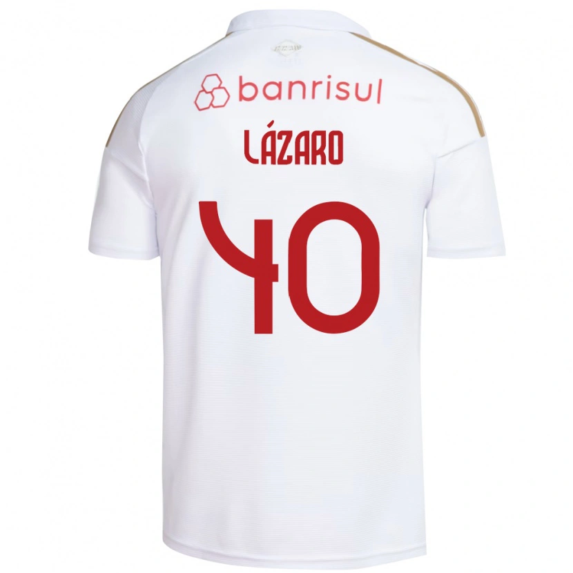 Danxen Dames Lázaro Gonçalves Do Nascimento Junior #40 Wit Rood Uitshirt Uittenue 2026/27 T-Shirt