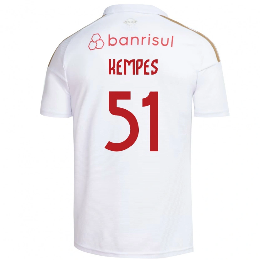 Danxen Dames João Gabriel Kempes Gonçalves #51 Wit Rood Uitshirt Uittenue 2026/27 T-Shirt