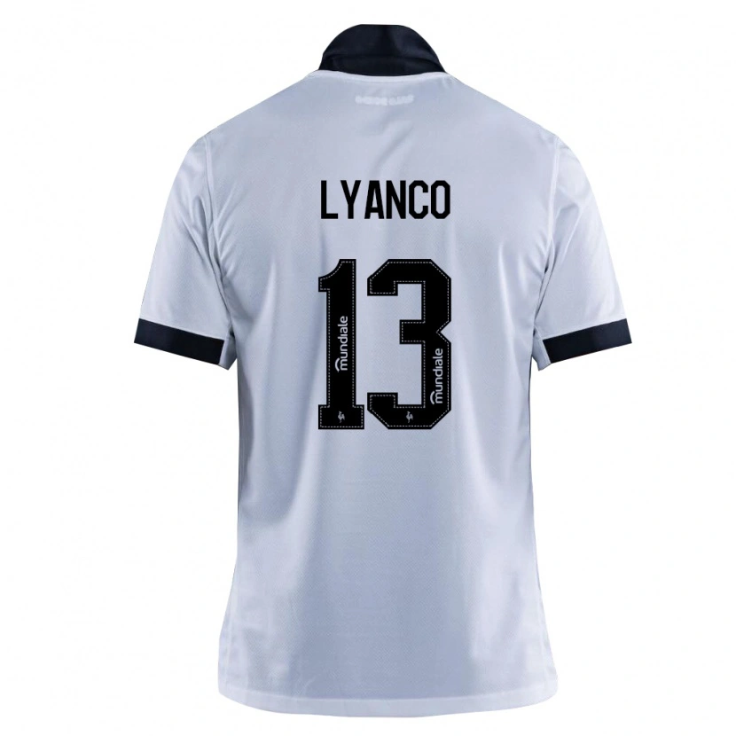 Danxen Dames Lyanco Evangelista Silveira Neves Vojnović #13 Zwart Wit Uitshirt Uittenue 2026/27 T-Shirt