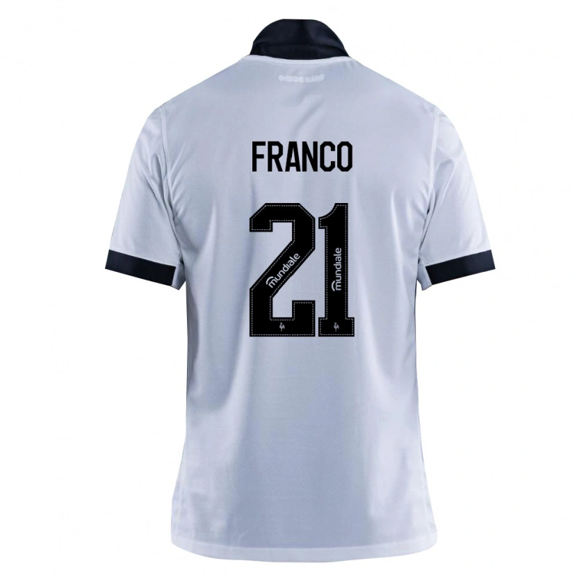 Danxen Dames Alan Franco #21 Zwart Wit Uitshirt Uittenue 2026/27 T-Shirt
