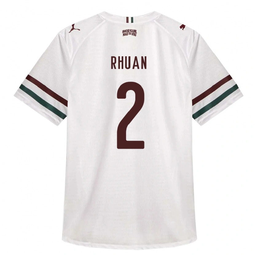 Danxen Dames Rhuan Allan Dourado Ribeiro #2 Wit Groen Bordeaux Rood Uitshirt Uittenue 2026/27 T-Shirt