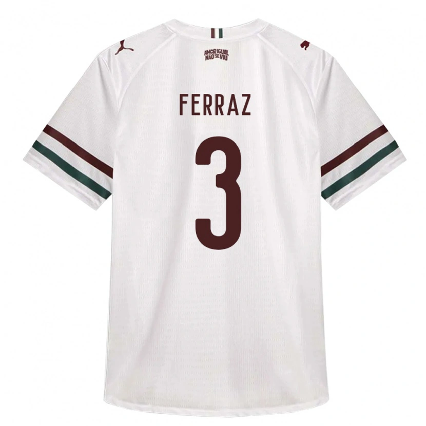 Danxen Dames Matheus Ferraz #3 Wit Groen Bordeaux Rood Uitshirt Uittenue 2026/27 T-Shirt