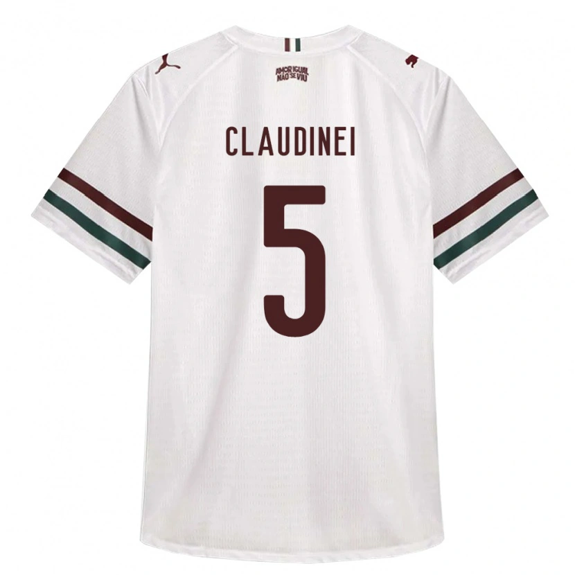 Danxen Dames Claudinei Junio De Souza #5 Wit Groen Bordeaux Rood Uitshirt Uittenue 2026/27 T-Shirt