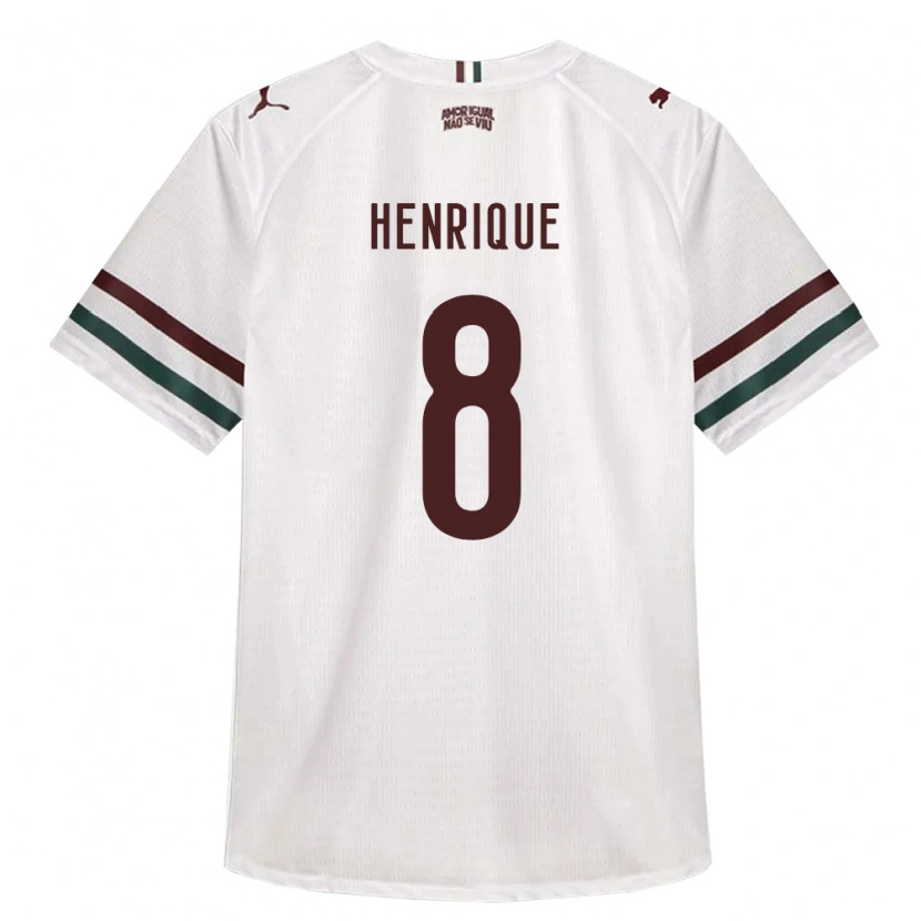 Danxen Dames Gabriel Henrique #8 Wit Groen Bordeaux Rood Uitshirt Uittenue 2026/27 T-Shirt
