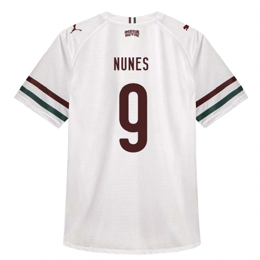 Danxen Dames Carla Nunes #9 Wit Groen Bordeaux Rood Uitshirt Uittenue 2026/27 T-Shirt